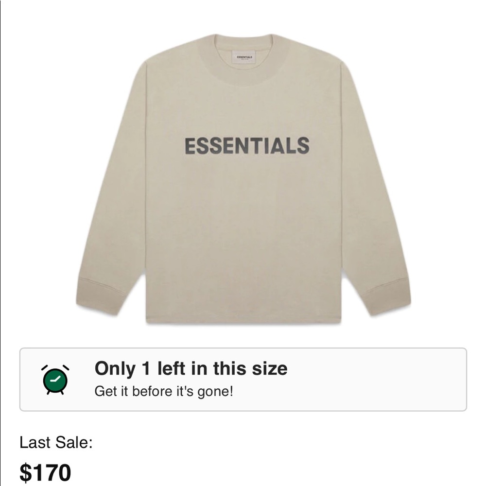 ESSENTIALS Long Sleeve Tshirt